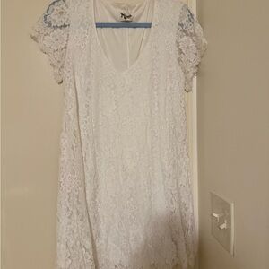 Show Me Your MuMu White Lace Dress